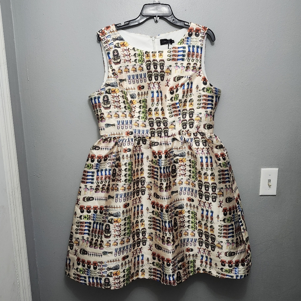 Colorful Patterned Sleeveless Dress